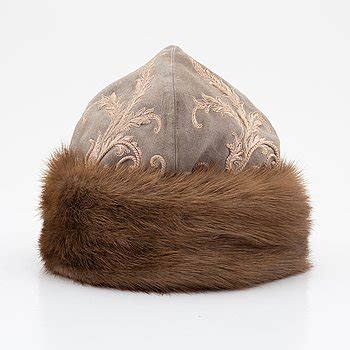 Mink hat Hermès White size 58 cm in Mink 